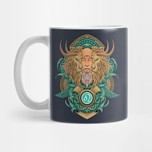 Leo Engraving Art Mug